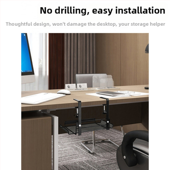 Zem galda kabelu pārvaldības organizators datu kabeliem – uzstādīšana bez urbšanas, Silk Yi Power Factory