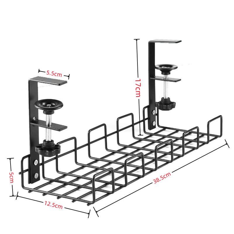 Zem galda kabelu pārvaldības organizators datu kabeliem – uzstādīšana bez urbšanas, Silk Yi Power Factory