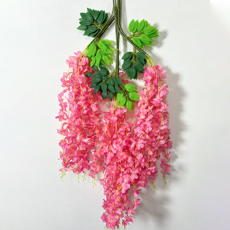 Zi Hao šilko gėlės vijoklis glicinija - injekcinis liejimas, veislė 40132165039, pakuotė plastikinė maišelis, vestuvėms ir namų dekorui