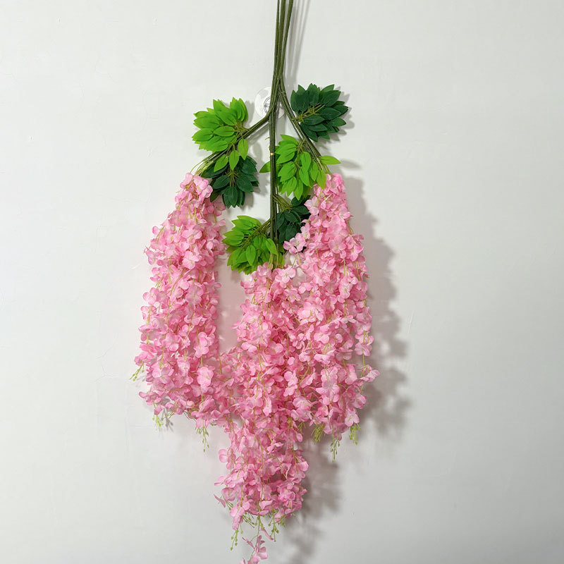 Zi Hao šilko gėlės vijoklis glicinija - injekcinis liejimas, veislė 40132165039, pakuotė plastikinė maišelis, vestuvėms ir namų dekorui