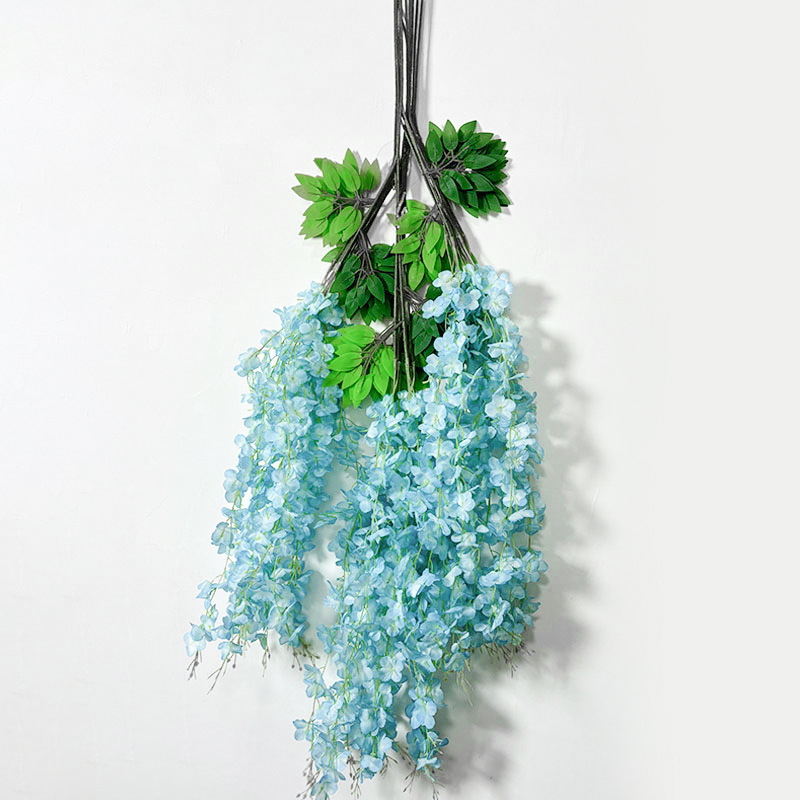 Zi Hao šilko gėlės vijoklis glicinija - injekcinis liejimas, veislė 40132165039, pakuotė plastikinė maišelis, vestuvėms ir namų dekorui