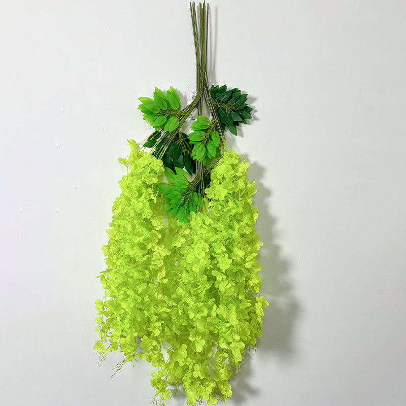 Zi Hao šilko gėlės vijoklis glicinija - injekcinis liejimas, veislė 40132165039, pakuotė plastikinė maišelis, vestuvėms ir namų dekorui