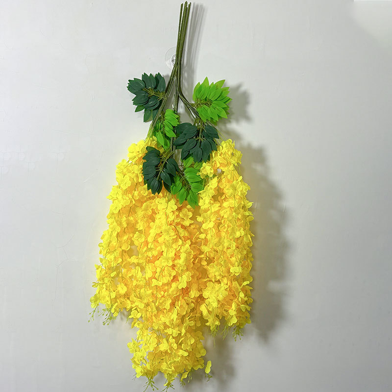 Zi Hao šilko gėlės vijoklis glicinija - injekcinis liejimas, veislė 40132165039, pakuotė plastikinė maišelis, vestuvėms ir namų dekorui