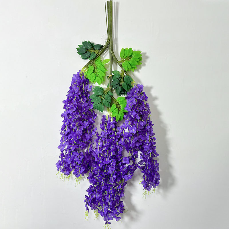 Zi Hao šilko gėlės vijoklis glicinija - injekcinis liejimas, veislė 40132165039, pakuotė plastikinė maišelis, vestuvėms ir namų dekorui