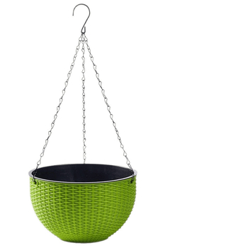 Πλαστικό κρεμαστό γλαστράκι με αυτοποτιστικό σύστημα για οικιακή κηπουρική, ανθεκτικό