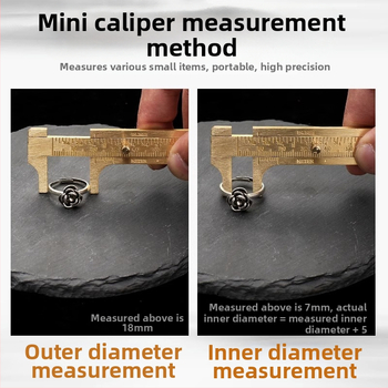Ψηφιακός βερνιέρ μετρητής κοσμημάτων – Υψηλής ακρίβειας, Καθαρός Χαλκός, LCD Οθόνη, Για Μέτρηση Μικρών Κοσμημάτων και Μινιατούρων Συλλογών