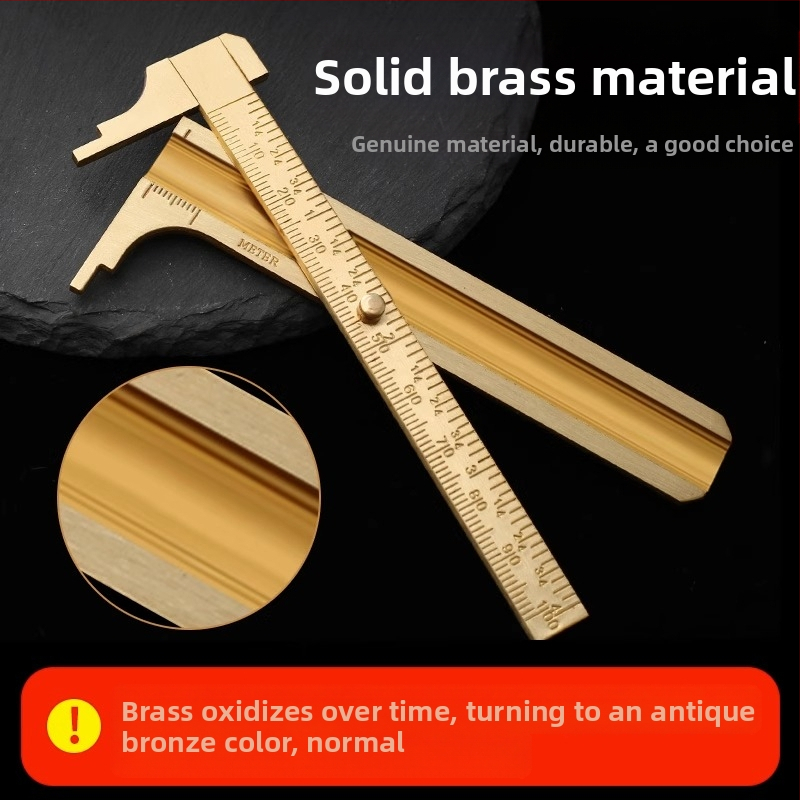 Дигитален верниер-штангенцир за бижута – висока прецизност, чист мед, LCD дисплей, за измерване на малки бижута и миниатюрни предмети