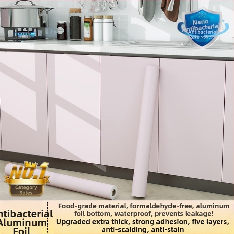 Savarankiškai klijuojama spintos plėvelė – spalvų modifikavimas, odos imitacijos tekstūra, alyvos atsparumas, vandens atsparumas ir drėgmei atsparus remontui.