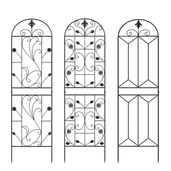 Μεταλλική βάση γλαστρών για αναρριχητικά φυτά — βάση δαπέδου, παραδοσιακό αγροτικό στυλ