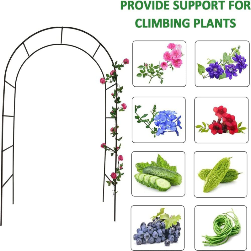 Ívelt virágtartó, PE-bevonatú acélcső, 11 alkalmazási területhez