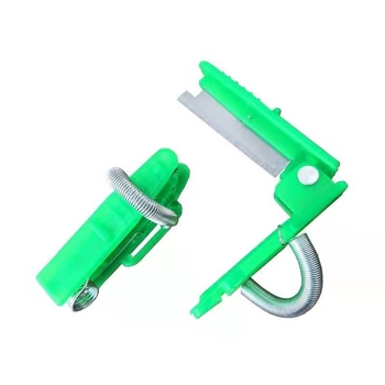 Нож за беритба на плодове и зеленчуци — малък резец за обиране на боб, череши, грозде и чушки; дизайн с щипков връх и нож за палец