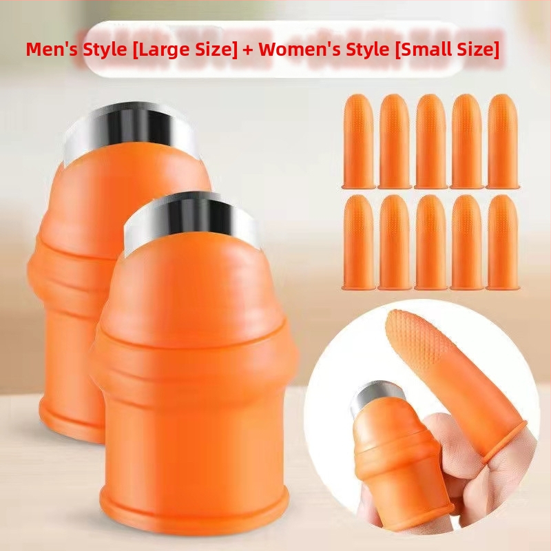 Нож за беритба на плодове и зеленчуци — малък резец за обиране на боб, череши, грозде и чушки; дизайн с щипков връх и нож за палец