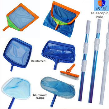 Sieťka na lístie pre bazén s hliníkovým rámom a hustou sieťkou, vhodná pre hlbokú aj plytkú vodu