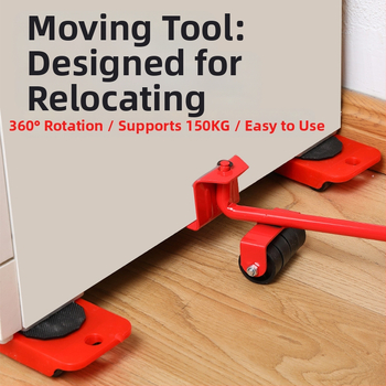 Σετ εργαλείων μετακόμισης επίπλων, 5 τεμάχια, φορητό, οικιακή χρήση