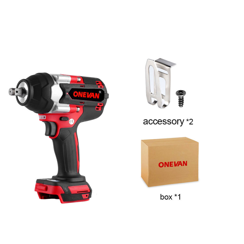 Ударен гайковерт безчетков, безжичен, с LED светлина, въртящ момент 1000 Nm, 21V батерия, обратимо завъртане