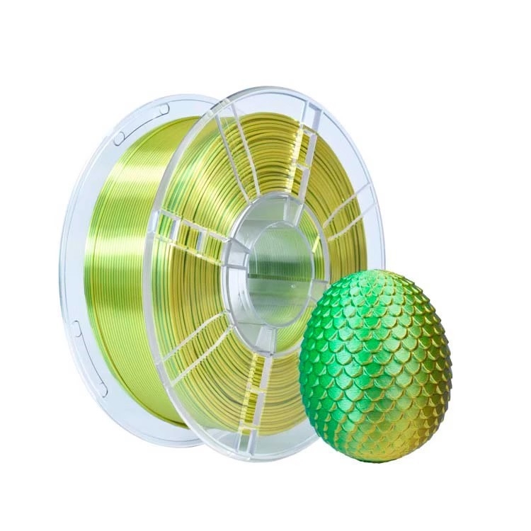 PLA нишка за 3D печат със Silk градиентен финиш, прецизност 0,011 mm