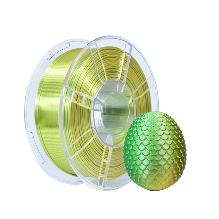 PLA нишка за 3D печат със Silk градиентен финиш, прецизност 0,011 mm