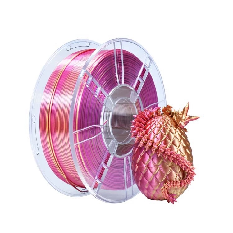 PLA нишка за 3D печат със Silk градиентен финиш, прецизност 0,011 mm