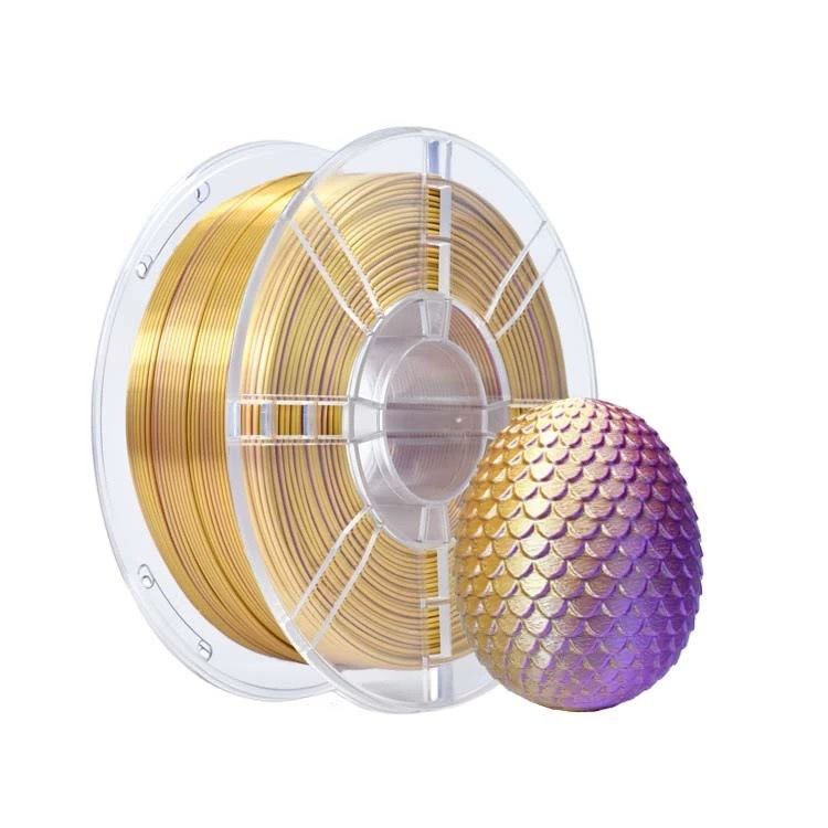 PLA нишка за 3D печат със Silk градиентен финиш, прецизност 0,011 mm