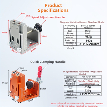 Εντοπιστής οπών ντουλαπιών για γωνιακές οπές – οδηγός διάτρησης ξύλου για ξυλουργικές εφαρμογές (Φρέζα; Άλλες σειρές; Μη εισαγόμενο)