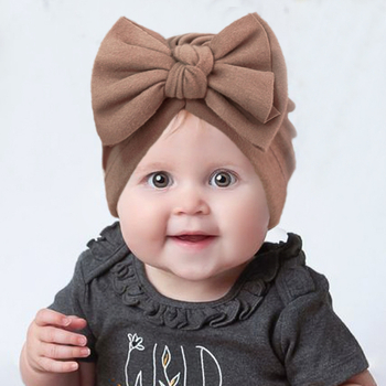 Пуловерна шапка с панделка, топла и дишаща, UV защита, ветроустойчива, за деца 0–2 години