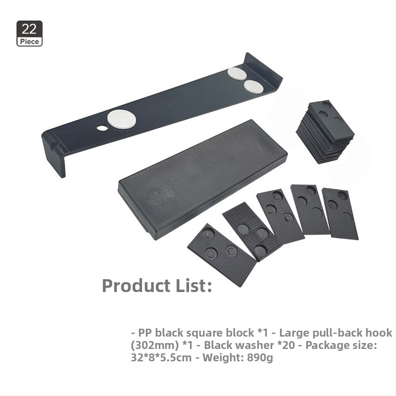 Комплект инструменти за монтиране на дървен под – въглеродна стомана, 45 части, 1,65 кг, 35/40 мм, Домашна употреба