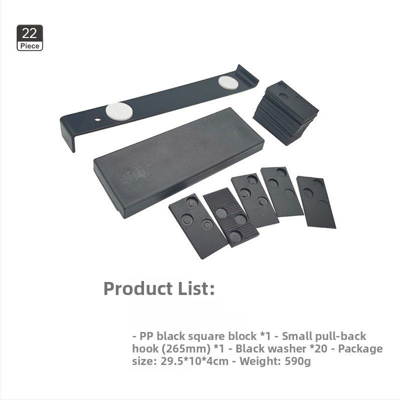 Комплект инструменти за монтиране на дървен под – въглеродна стомана, 45 части, 1,65 кг, 35/40 мм, Домашна употреба