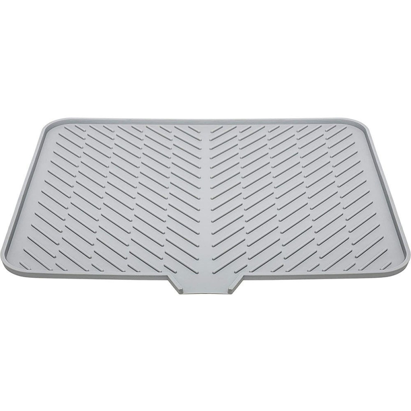 Silikoninė virtuvės džiovinimo kilimėlis su drenažo anga ir izoliacija, kvadratinės formos, degraduojantis, išleistas 2023