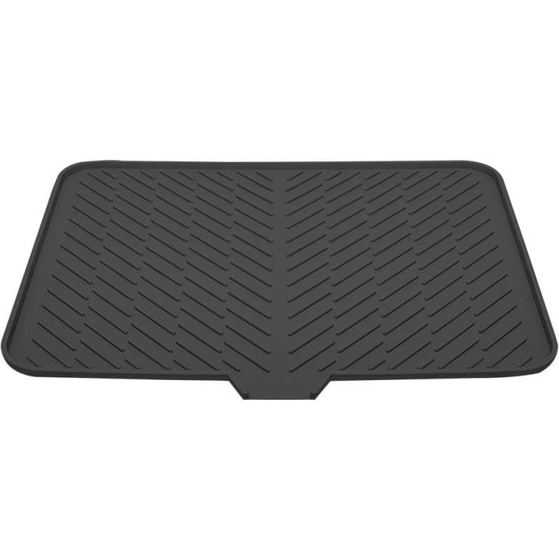 Silikoninė virtuvės džiovinimo kilimėlis su drenažo anga ir izoliacija, kvadratinės formos, degraduojantis, išleistas 2023