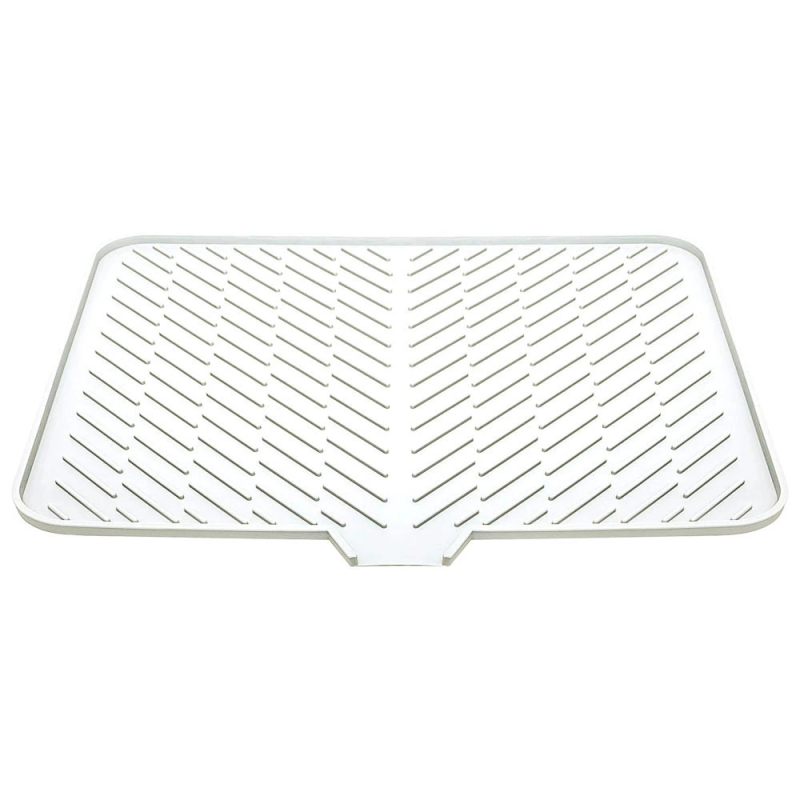 Silikoninė virtuvės džiovinimo kilimėlis su drenažo anga ir izoliacija, kvadratinės formos, degraduojantis, išleistas 2023