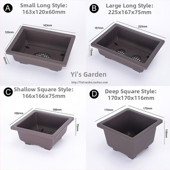 Κηπουρική γλάστρα για σουκλέντες, ορθογώνια ρηχή από ρητίνη, σετ δίσκου μεταφύτευσης και κάτω δίσκος για οικιακή χρήση