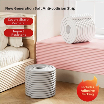 Παιδική λωρίδα προστασίας παραθύρου για περβάζι, παχύτερη και φαρδύτερη, με άκρη περιγράμματος και ζεστή επιφάνεια ποδιών