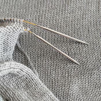 Кръгла фиксирана плетачна игла, неръждаема стомана, гладко плъзгане