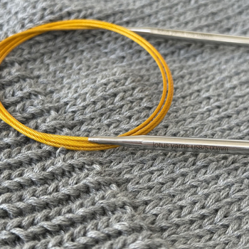Кръгла фиксирана плетачна игла, неръждаема стомана, гладко плъзгане