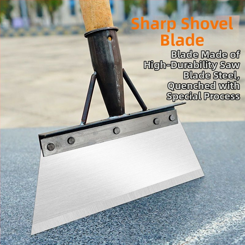 Снежна лопата със зъбчат ръб от манганова стомана за премахване на сняг, тор и домашно почистване
