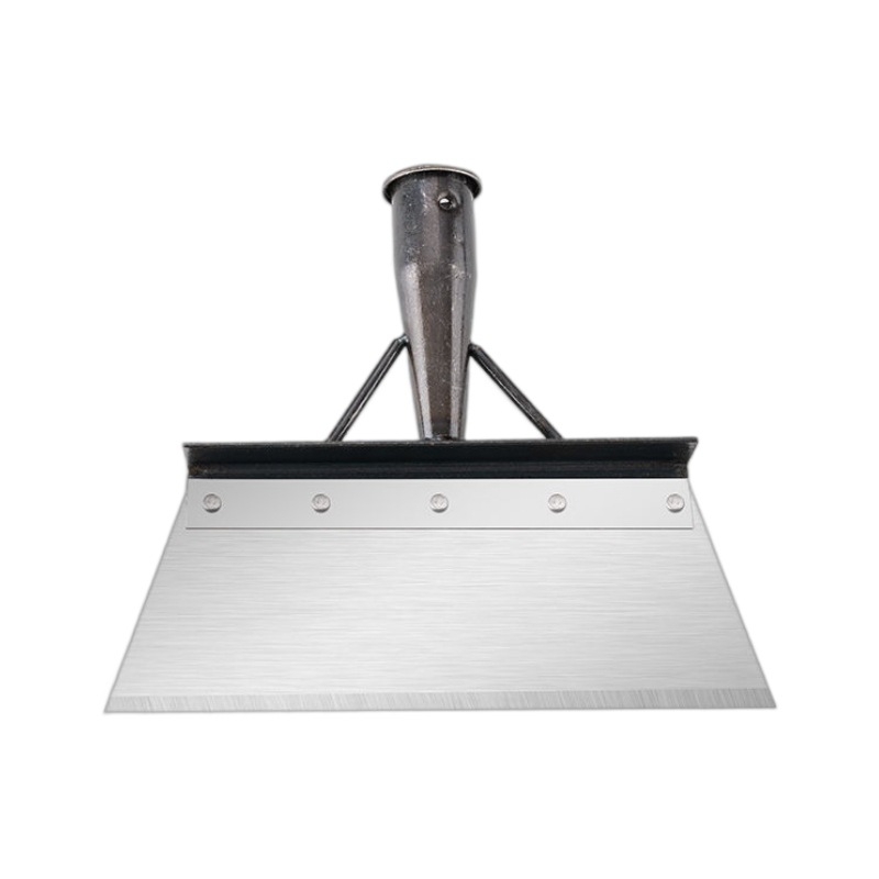 Sniego šluota iš mangano plieno su dantyta briauna – skirta sniego šalinimui, mėšlo tvarkymui ir buitinėms valymo darbams