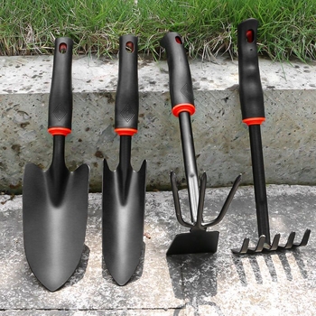 Kerti szerszámkészlet: vasból készült ásók, kis ásó, gereblye, kapálószerszám mezőgazdasági felhasználásra (Anyag: Vas; Márka: Consultation; Felhasználás: Mezőgazdaság)