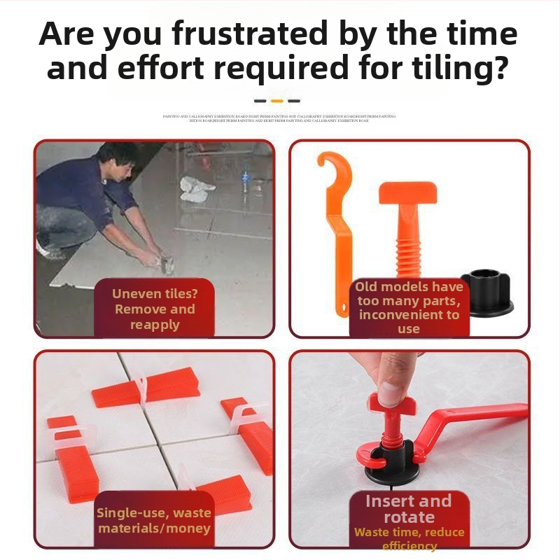 Нивелир за плочки – бърз и рециклируем подравнител за полагане на керамични плочки, универсален модел