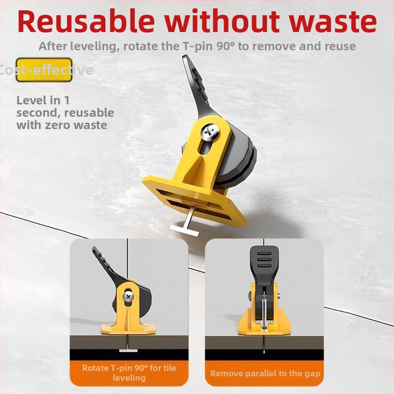 Нивелир за плочки – бърз и рециклируем подравнител за полагане на керамични плочки, универсален модел