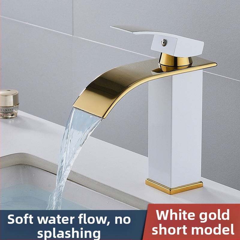 Maišymo praustuvo čiaupas, 304 nerūdijančio plieno, keraminis kasetinis vožtuvas, vieno skylės montavimas, 1/2`` įėjimas/išėjimas, darbinė temperatūra 0–90°C