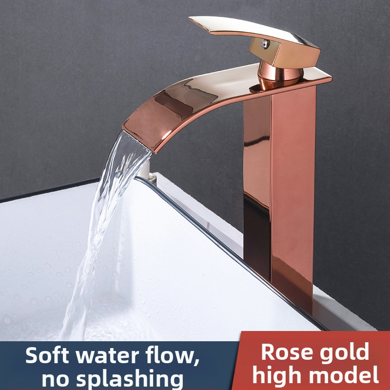 Maišymo praustuvo čiaupas, 304 nerūdijančio plieno, keraminis kasetinis vožtuvas, vieno skylės montavimas, 1/2`` įėjimas/išėjimas, darbinė temperatūra 0–90°C