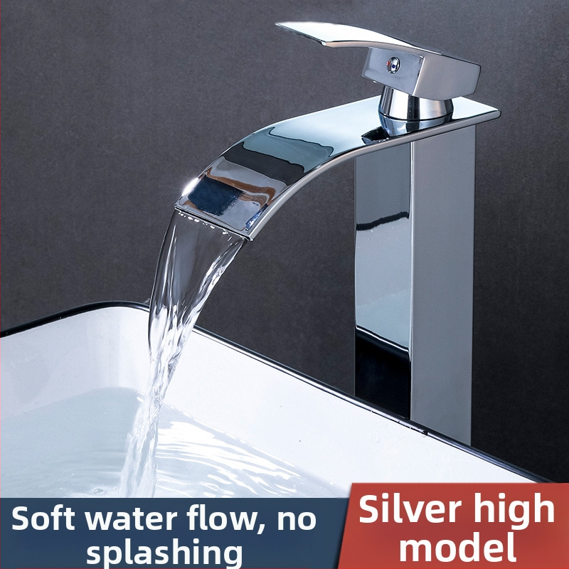 Maišymo praustuvo čiaupas, 304 nerūdijančio plieno, keraminis kasetinis vožtuvas, vieno skylės montavimas, 1/2`` įėjimas/išėjimas, darbinė temperatūra 0–90°C