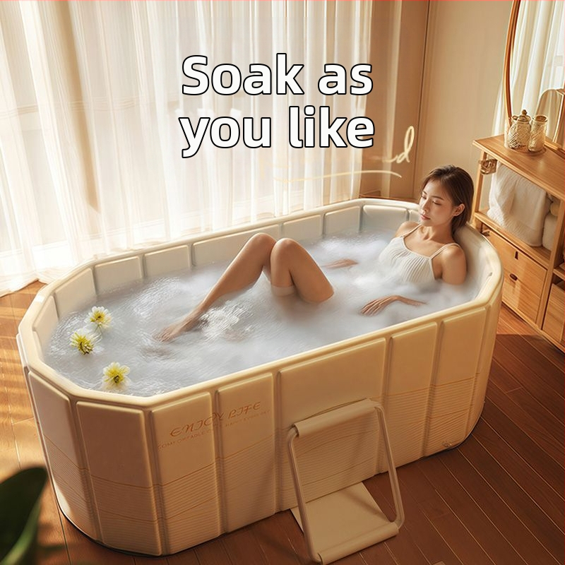 Senxi αναδιπλούμενη μπανιέρα – πλήρους σώματος μπανιέρα από Tarpaulin για οικιακή χρήση, κατάλληλη για ενήλικες και παιδιά