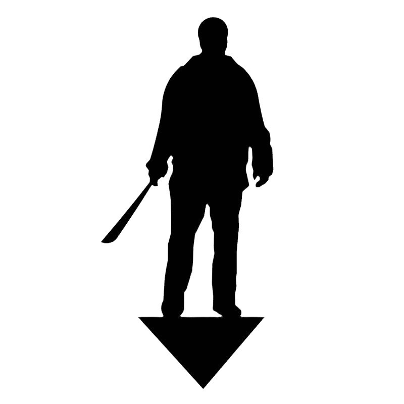 Geometriai alakú fém kertdekoráció Halloween témával: szellem, zombie és boszorkány