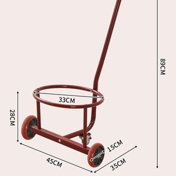 Saklupjama rokas vilkšanas rikšis, piemēroti mājai un darbnīcai, daudzfunkcionāla pārvadāšana ūdens kannām, atkritumiem un gāzes cilindriem
