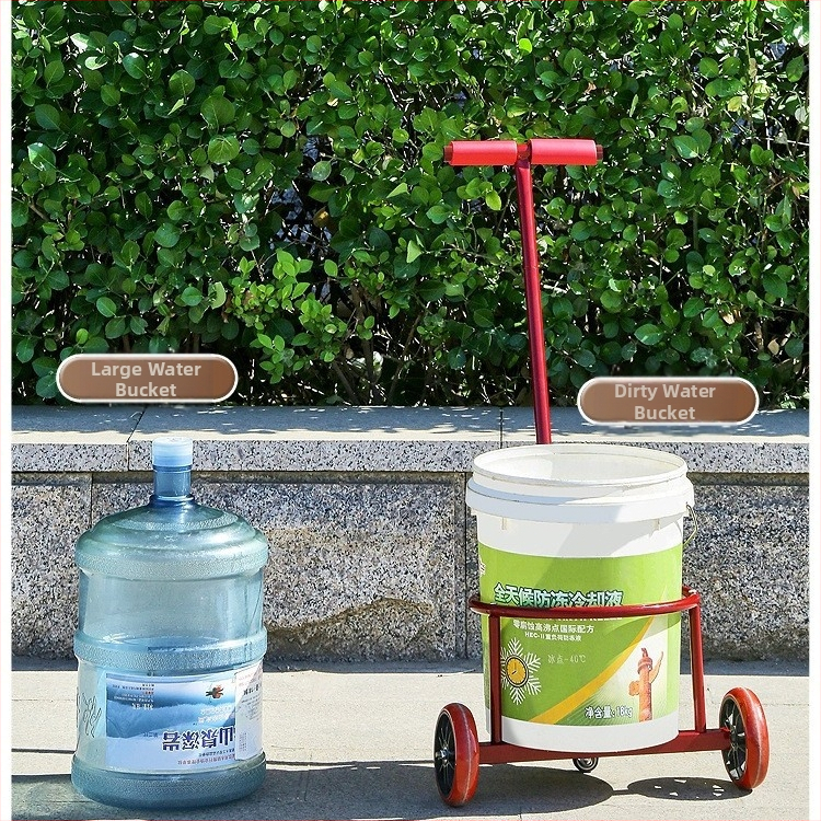 Сгъваема ръчно дърпана количка, преносна количка с дърпател за дом и работилница, многофункционална за пренасяне на вода, отпадъци и газови цилиндри