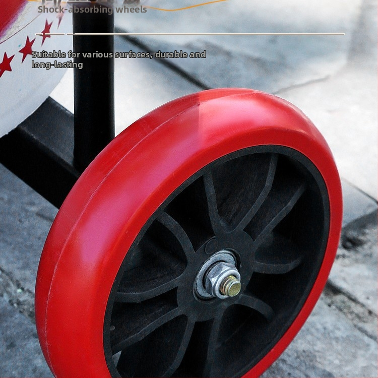 Saklupjama rokas vilkšanas rikšis, piemēroti mājai un darbnīcai, daudzfunkcionāla pārvadāšana ūdens kannām, atkritumiem un gāzes cilindriem