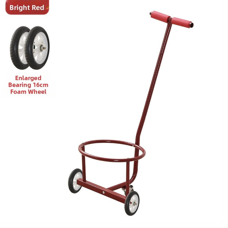 Saklupjama rokas vilkšanas rikšis, piemēroti mājai un darbnīcai, daudzfunkcionāla pārvadāšana ūdens kannām, atkritumiem un gāzes cilindriem