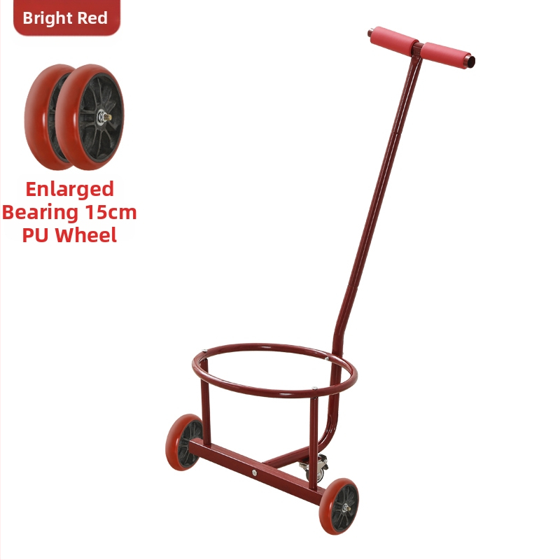 Saklupjama rokas vilkšanas rikšis, piemēroti mājai un darbnīcai, daudzfunkcionāla pārvadāšana ūdens kannām, atkritumiem un gāzes cilindriem