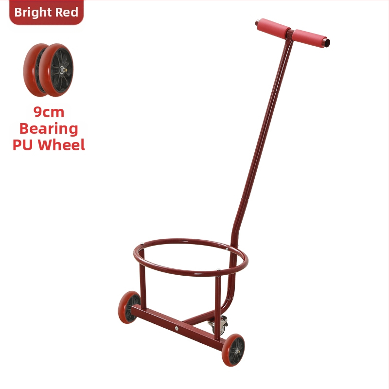 Saklupjama rokas vilkšanas rikšis, piemēroti mājai un darbnīcai, daudzfunkcionāla pārvadāšana ūdens kannām, atkritumiem un gāzes cilindriem